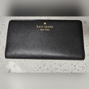 Kate Spade Madison Large Slim Wallet Black